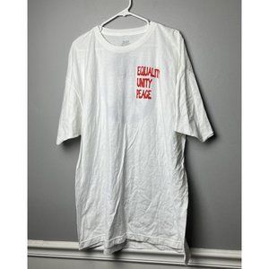 Philcos Men's Equality Unity Peace Graphic Tee Size XXL Color White